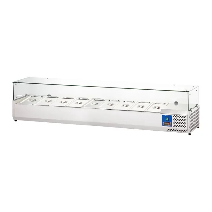 Aukstuma vitrīna 2000 mm 9 x GN1/3